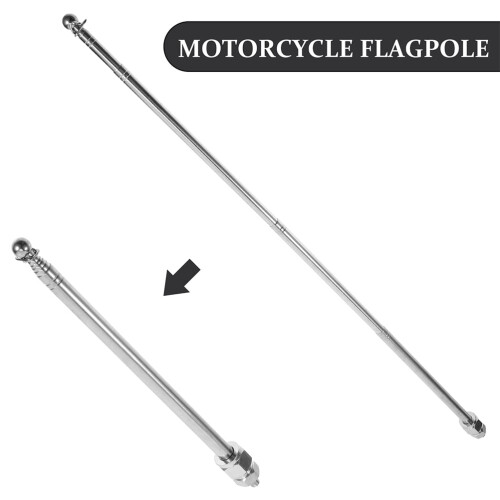 2pcs Motorcycle Flagpole Handlebar Mounting Flag Pole Bike Accessories 2