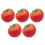 5Pcs Realistic Artificial Tomato Models Fake Tomato Figurines Display Props 3