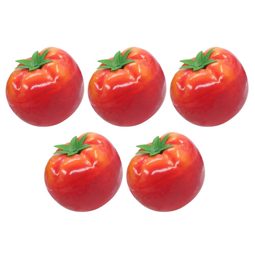 5Pcs Realistic Artificial Tomato Models Fake Tomato Figurines Display Props 2