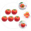 5Pcs Realistic Artificial Tomato Models Fake Tomato Figurines Display Props 5