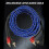 5M Right Angle RCA Cable 90 Degree Support Bidirectional Transmission for Amplifiers DVDs CD Players 7