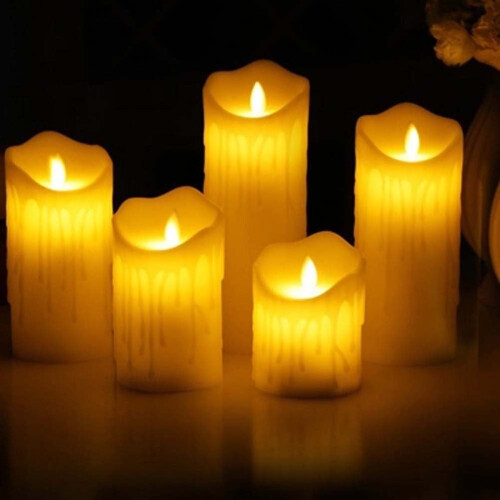 FRCOLOR LED Electronic Candle Light 3 Pcs 2