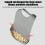 Adjustable Silicone Bib for Adults Gray Large 5