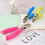Portable Hole Puncher 6mm Single Hole Rubber Grip for Notebook Scrapbook Art Project Blue 3