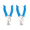 Portable Hole Puncher 6mm Single Hole Rubber Grip for Notebook Scrapbook Art Project Blue 4