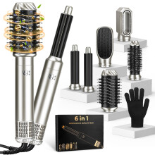 Hair Styler Airbrush Pro 6 In 1, 1 0 0 0W Air Styler Hair Dryer, 6 In 1 Multi Style