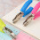 Portable Hole Puncher 6mm Single Hole Rubber Grip for Notebook Scrapbook Art Project Blue 5