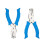 Portable Hole Puncher 6mm Single Hole Rubber Grip for Notebook Scrapbook Art Project Blue 6