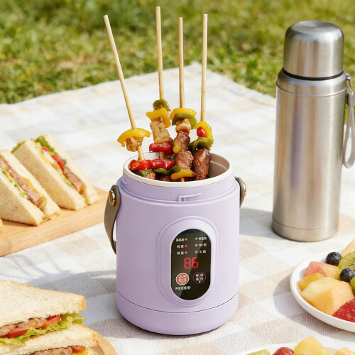 Electric Cooker Portable Multifunctional with Ceramic Pot 2