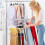 Appendiabiti a 5 strati per pantaloni, jeans, sciarpe e cravatte, organizer per risparmiare spazio 4