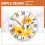 HEMOTON Clock Motor Decorative Wall Clocks Battery Operated Movement 3