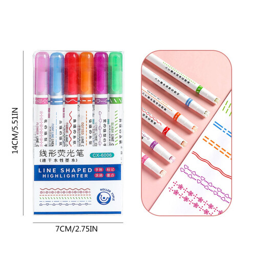 2026 Clearance Highlighter Pen Creative Highlighter Roller Marker Pen 1ML 1