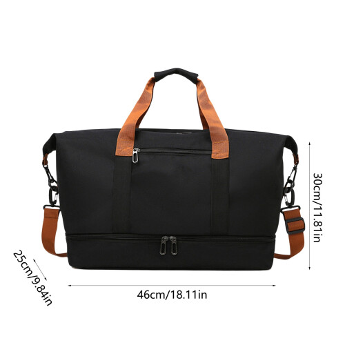 Πτυσσόμενη τσάντα ταξιδιού Duffel αδιάβροχη 30L χακί γκρι 2