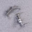 Presser Foot for Sewing Machine Silver Open Toe 2 Pcs 2