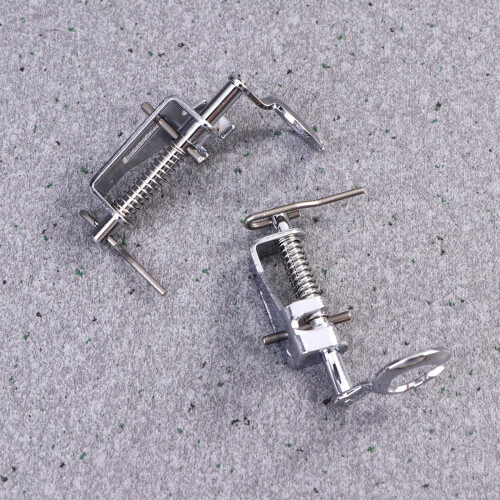 Presser Foot for Sewing Machine Silver Open Toe 2 Pcs 1