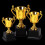 Plastic Mini Trophy Black 1 Pack 2