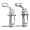 Presser Foot for Sewing Machine Silver Open Toe 2 Pcs 4