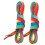 Hockey Flat Shoelaces Polyester Rainbow Gradient 7