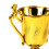Plastic Mini Trophy Black 1 Pack 8