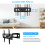 TV Wall Mount for 37-70 Inch Full Motion Bracket with 90 6