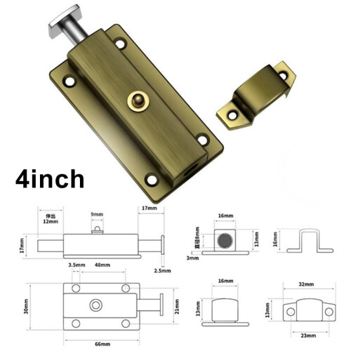 Stainless steel spring bolt distribution box semi-automatic locking small bolt 1