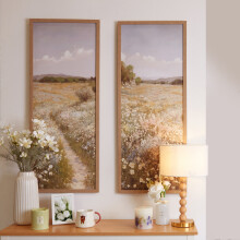 New Set of 2 In the Meadows Canvases - Green