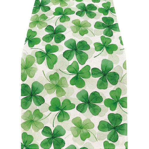 Shamrock St. Patrick's Day table runner 13x47.24 in 2