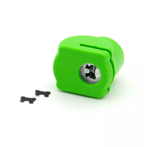 Random Color Mini Plastic Paper Punches Craft Cutter Scrapbooking Pick Patterns-Bowknot-5x8mm 1