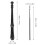 8 Hole Plastic Soprano Recorder in Black for Classroom and Home Use 2