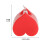 Heart LED Tea Lights Flameless with Timer 12 pcs Red 2