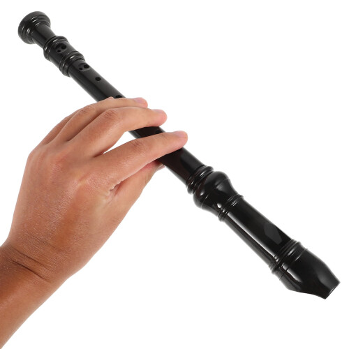 8 Hole Plastic Soprano Recorder in Black for Classroom and Home Use 2