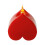 Heart LED Tea Lights Flameless with Timer 12 pcs Red 4