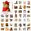 Cat Face Stickers Realistic Cute 50-Pack 5