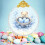 Golden Easter Flat Glass Ornament for Hanging – Spring 2