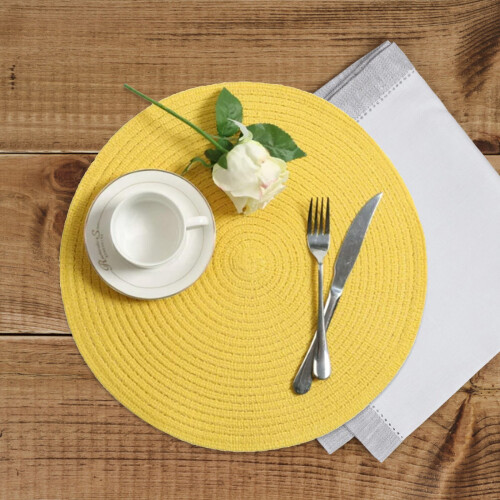 Round Honeycomb Placemat Heat Resistant 4 Pack 1