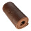 Hand-sewn leather steering wheel wrap 38cm coffee embossed 7