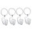Baby Footprint Keychain Silver 4 pcs 5.5x2 cm 4