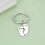 Baby Footprint Keychain Silver 4 pcs 5.5x2 cm 5