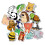 Cartoon Animal Stickers Pack 50 Pieces 2