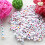 Acrylic Letter Beads Round 1200 pcs Engraved Heart Mixed 2