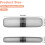 uxcell4pcs Διαφανείς μαύρες θήκες οδοντόβουρτσας ταξιδιού – Φορητά πλαστικά 2