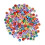 Acrylic Letter Beads Round 1200 pcs Engraved Heart Mixed 4