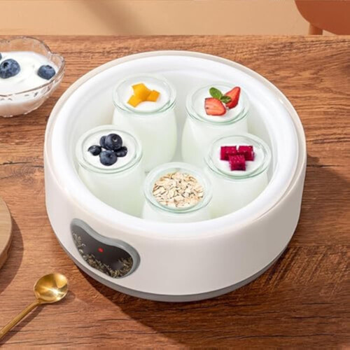 Stainless Steel Yogurt Maker 1.2L with LCD Display and 1
