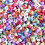 Acrylic Letter Beads Round 1200 pcs Engraved Heart Mixed 5