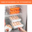 32-Grid PET Pull-Out Egg Drawer for Fridge, Food-Grade Clear Stackable Egg Holder with Handle 3