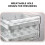 32-Grid PET Pull-Out Egg Drawer for Fridge, Food-Grade Clear Stackable Egg Holder with Handle 8