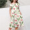 Mädchenkleid mit Blumenmuster, Volantärmeln und 4