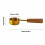 14 ML Kitchen Measuring Spoons with Solid Wood Handles Precise Textured Cups 2