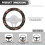 Fluffy Mushroom Steering Wheel Cover 15 inch 6