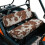 UTV Seat Covers Brown Cow Print Polyester 2-Piece 2